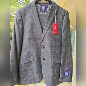 Sophisticated Gray Plaid Suit By Savile Row NWT 42L